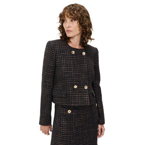 Veronika Maine European Boucle Tweed Jacket